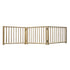 Four Paws Smart Design Folding Freestanding Gate 3 Panel Beige 24″ – 68″ x 1″ x 17″ 