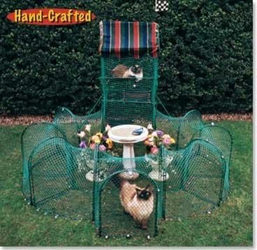 Kittywalk Grand Prix Outdoor Cat Enclosure Green 