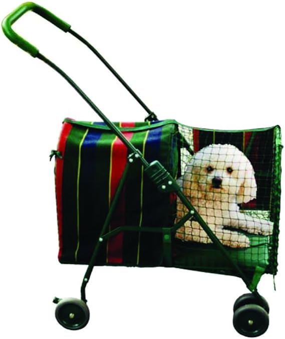 Kittywalk Original Stripe Pet Stroller Striped 26” x 14” x 35.5″