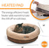 K&H PET PRODUCTS Heated Thermo-Snuggle Cup Bomber Indoor Heated Cat Bed