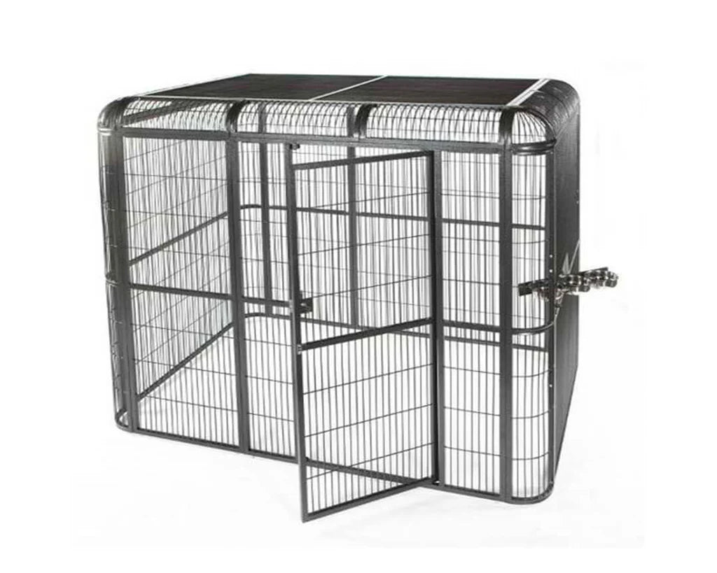 A&E Cage Co. Walk-in Aviary 86'' x 62'' x 79''-Black