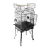 A&E Cage Co. 22"x17"x62" Victorian Open Top Bird Cage - Platinum