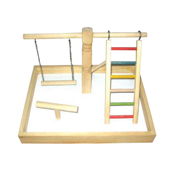 A&E Cage Large Wood Table Top Play Station