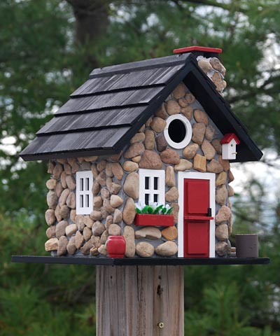 Home Bazaar Windy Ridge Stone Bird House