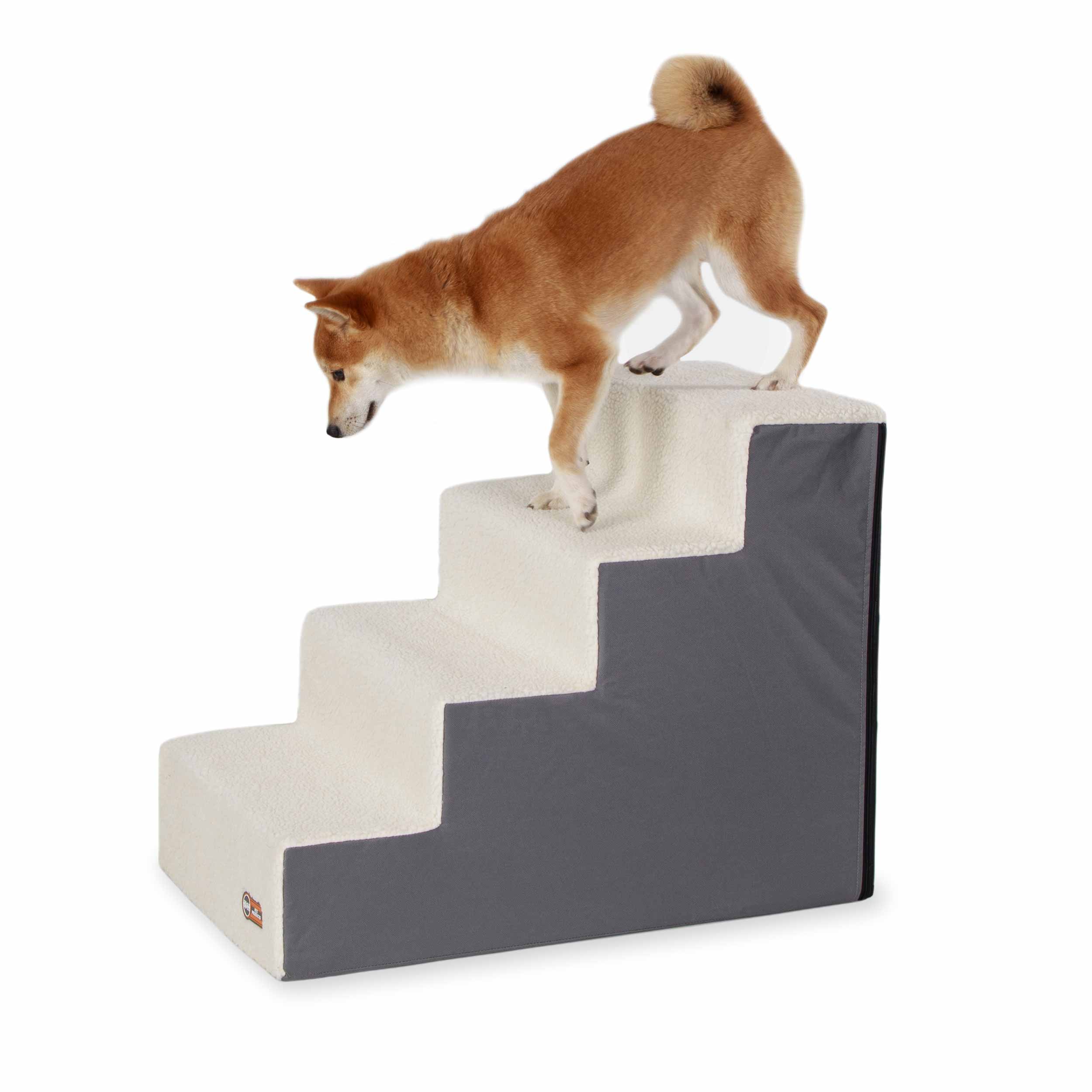 K&H Pet Products Pet Stair Steps 4 Stair Gray 28″ x 16″ x 22″