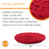 K&H Pet Products Knitted Pet Bed Red 17″ x 17″ x 4″