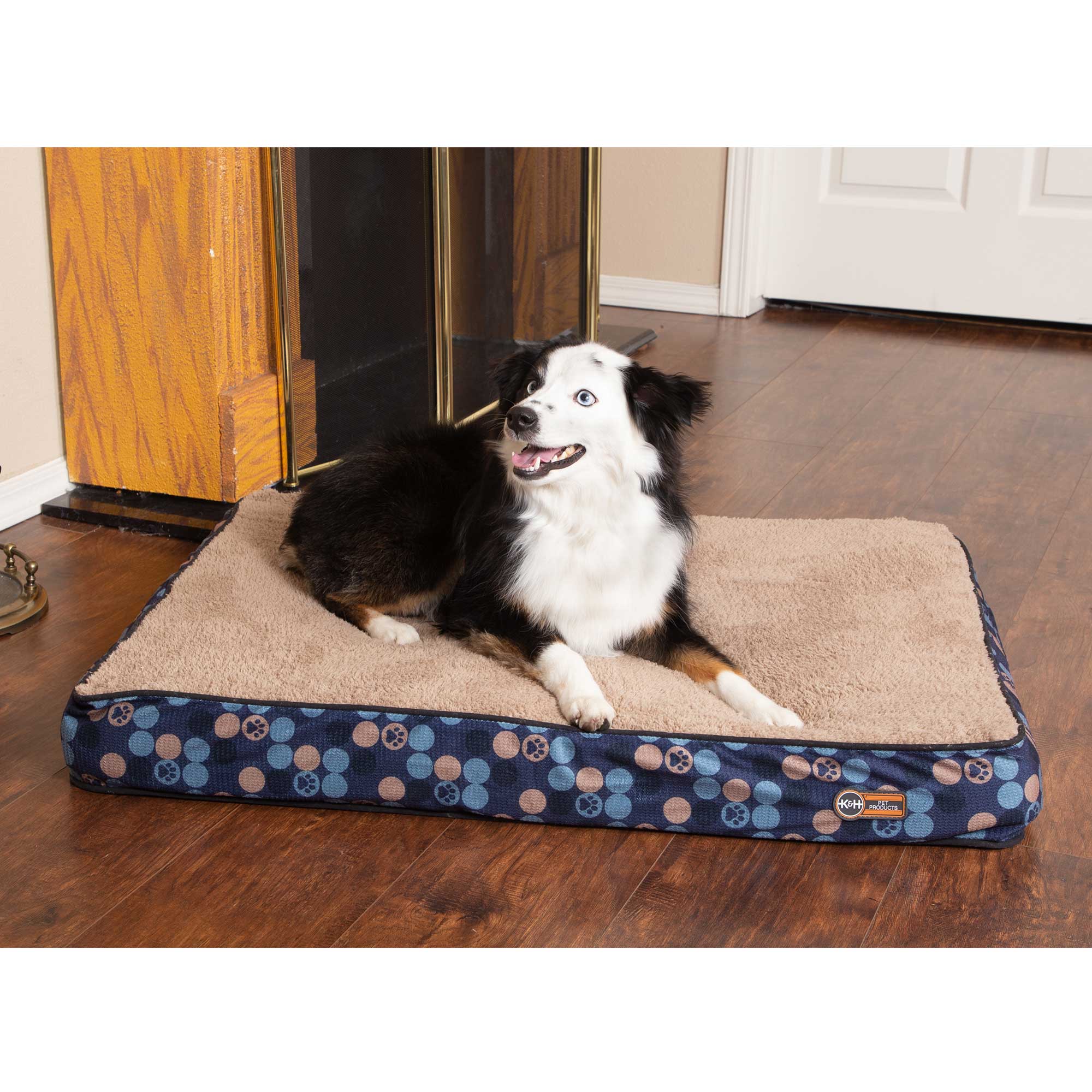 K&H Pet Products Superior Orthopedic Dog Bed Medium - Navy Blue