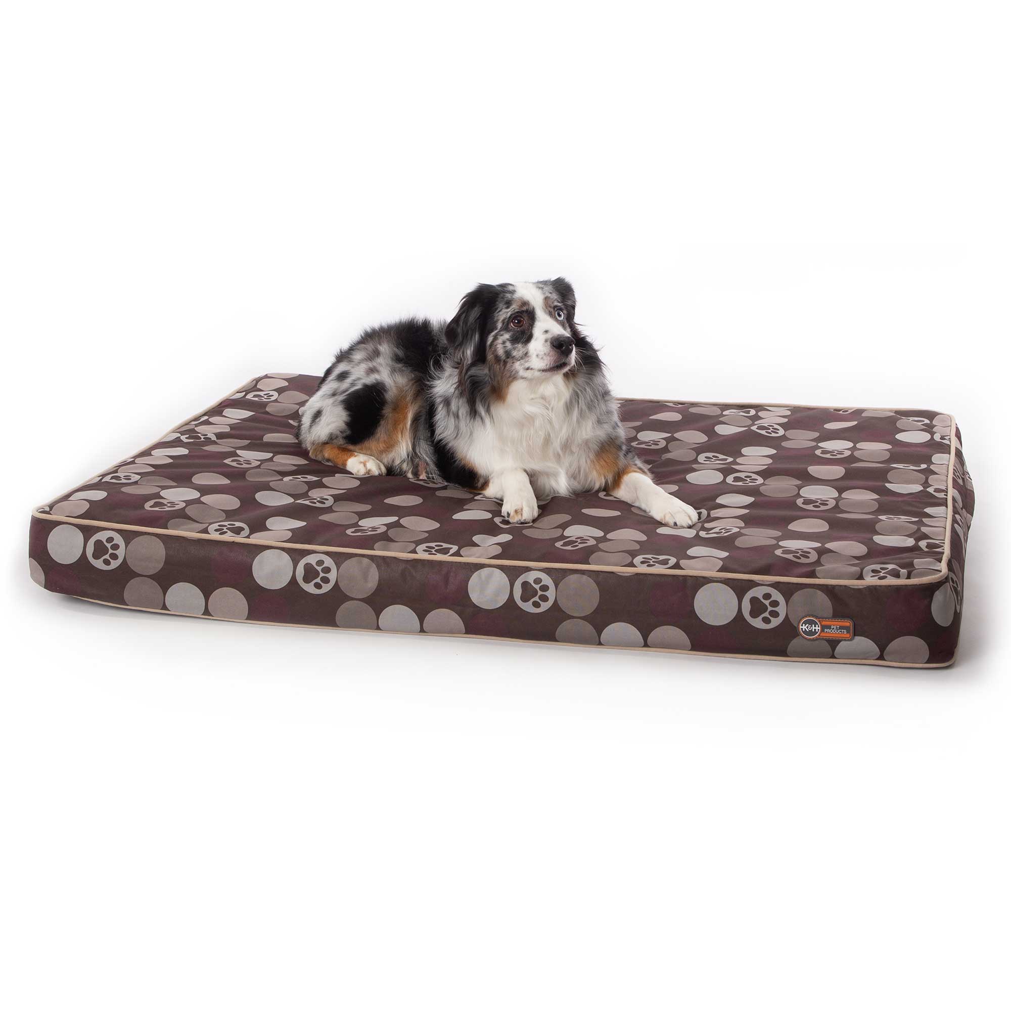 K&H Pet Products Superior Orthopedic Indoor/Outdoor Bed Large Brown 46″ x 35″ x 4″