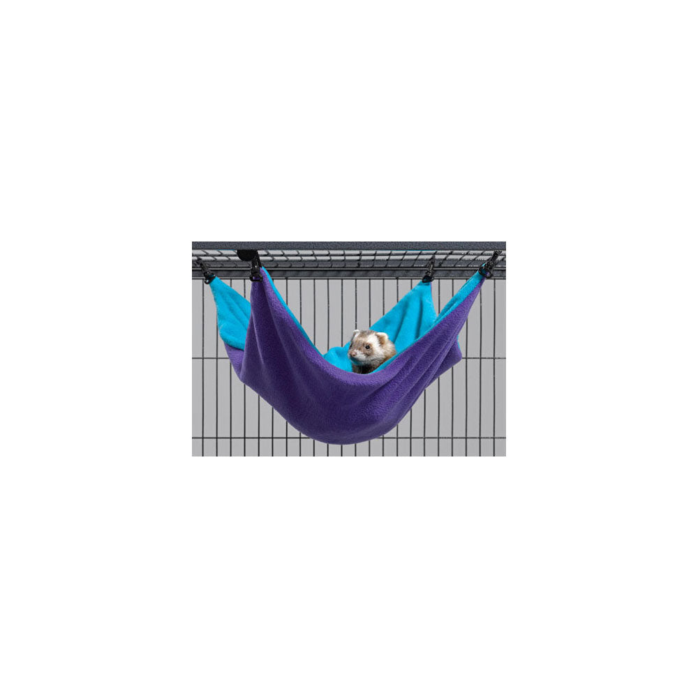 Midwest Ferret Nation Hammock Hideaway Large Teal / Purple 14″ x 12″ x 6.5″