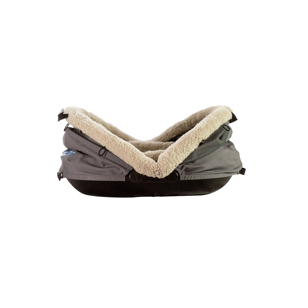 Bear Bear Pet Nest and Go Pet Bed and Carrier Gray