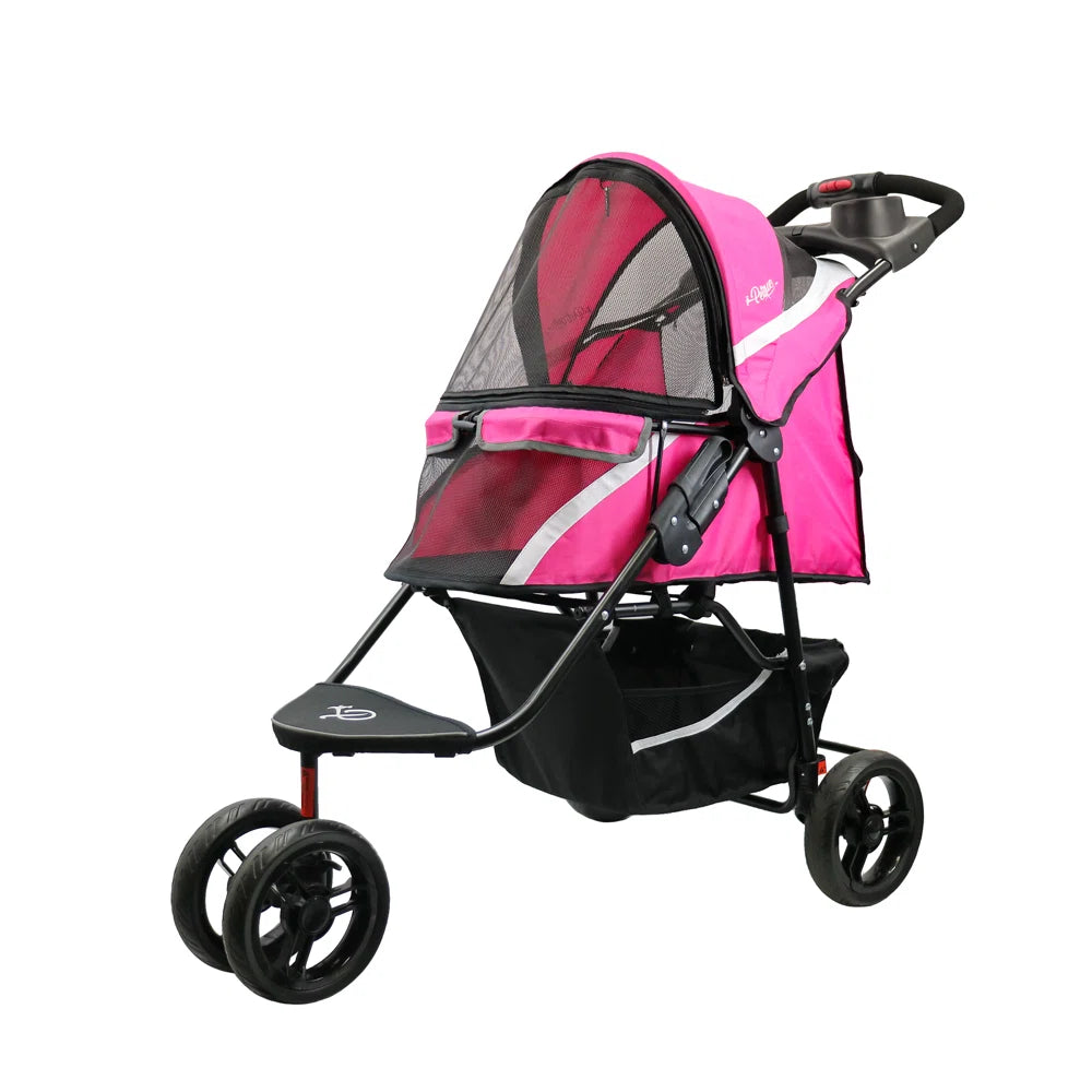 Petique Revolutionary Pet Stroller for Dogs and Cats Supernova Pink