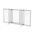 Richell Premium Plus Freestanding Pet Gate-Origami White