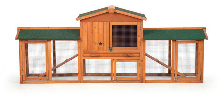 Prevue Pet Products Rabbit Hutch with Double Run