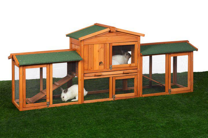 Prevue Pet Products Rabbit Hutch with Double Run